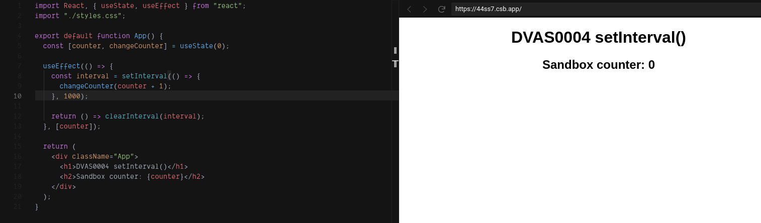 React hooks and “setInterval” – David Vassallo's Blog
